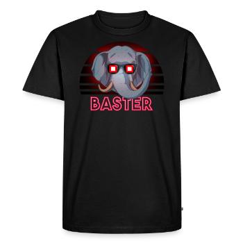 Baster - Men's Premium Organic T-Shirt - black - Front - Nico (187cm)