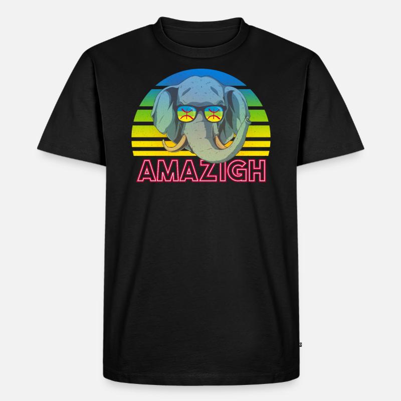 Amazigh - Männer Premium Bio T-Shirt - Schwarz