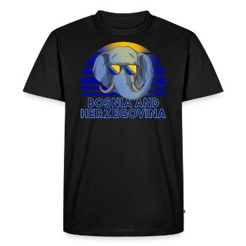 Bosnie et Herzégovine - T-shirt Premium bio Homme - noir - Devant - Nico (187cm)