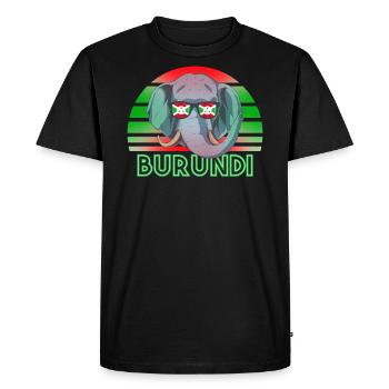 Burundi - T-shirt Premium bio Homme - noir - Devant - Nico (187cm)