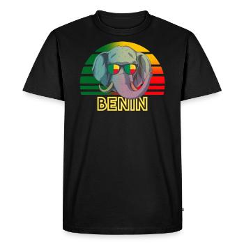 Bermudes - T-shirt Premium bio Homme - noir - Devant - Nico (187cm)