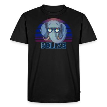 Belize - Men's Premium Organic T-Shirt - black - Front - Nico (187cm)