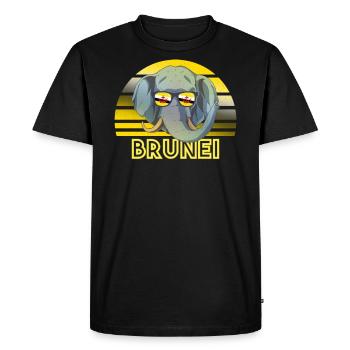 Brunei - T-shirt Premium bio Homme - noir - Devant - Nico (187cm)