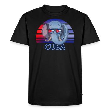 Cuba - T-shirt Premium bio Homme - noir - Devant - Nico (187cm)