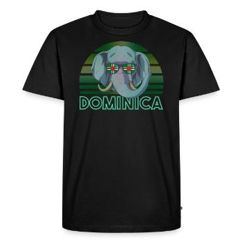 Dominique - T-shirt Premium bio Homme - noir - Devant - Nico (187cm)