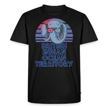 Territoire britannique de l'océan Indien - T-shirt Premium bio Homme - noir - Devant - Nico (187cm)