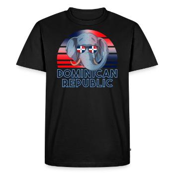 République dominicaine - T-shirt Premium bio Homme - noir - Devant - Nico (187cm)