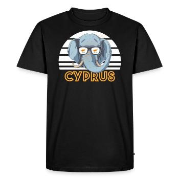 Cyprus - Men's Premium Organic T-Shirt - black - Front - Nico (187cm)