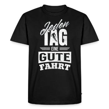 A good trip every day - ski holidays & - Men's Premium Organic T-Shirt - black - Front - Nico (187cm)