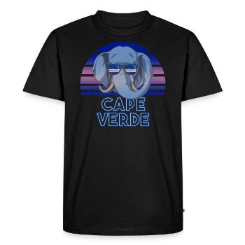 Cape Verde - Men's Premium Organic T-Shirt - black - Front - Nico (187cm)