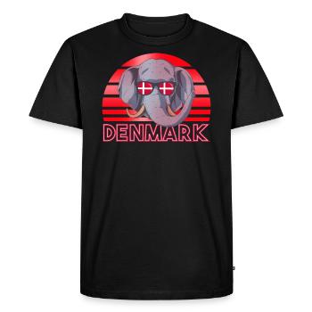Denmark - Men's Premium Organic T-Shirt - black - Front - Nico (187cm)