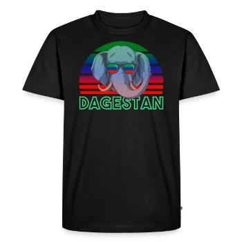 Daghestan - T-shirt Premium bio Homme - noir - Devant - Nico (187cm)