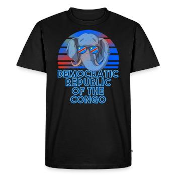 Democratic Republic of the Congo - Men's Premium Organic T-Shirt - black - Front - Nico (187cm)