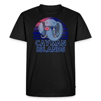 Îles Caïmans - T-shirt Premium bio Homme - noir - Devant - Nico (187cm)