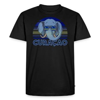 Curaçao - T-shirt Premium bio Homme - noir - Devant - Nico (187cm)