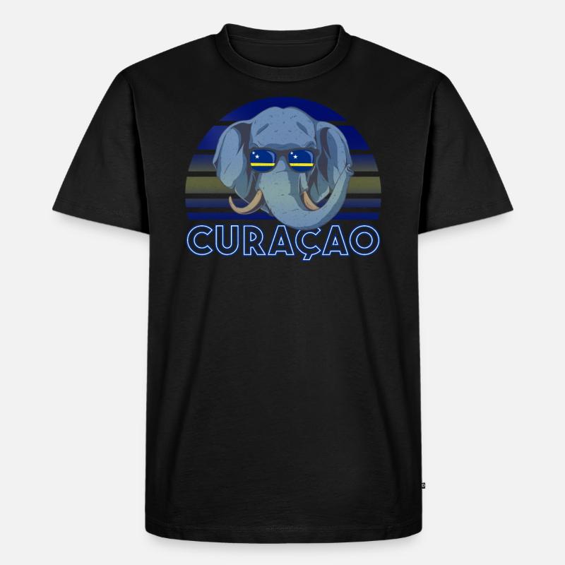Curaçao - Männer Premium Bio T-Shirt - Schwarz