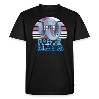 Îles Féroé - T-shirt Premium bio Homme - noir - Devant - Nico (187cm)