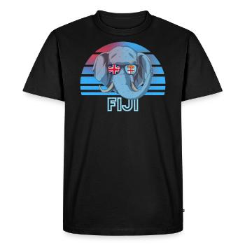 Fiji - Men's Premium Organic T-Shirt - black - Front - Nico (187cm)