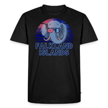 Falkland (Îles) - T-shirt Premium bio Homme - noir - Devant - Nico (187cm)