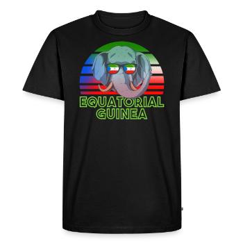 Guinée équatoriale - T-shirt Premium bio Homme - noir - Devant - Nico (187cm)
