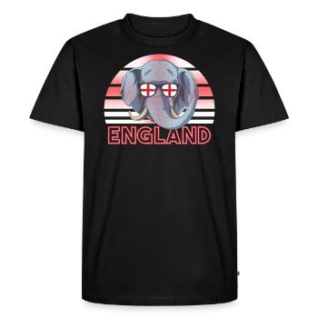 England - Men's Premium Organic T-Shirt - black - Front - Nico (187cm)
