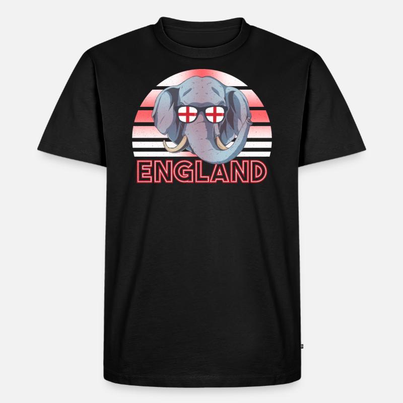 England - Männer Premium Bio T-Shirt - Schwarz