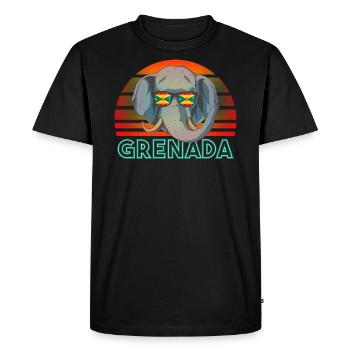 Grenade - T-shirt Premium bio Homme - noir - Devant - Nico (187cm)