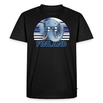 Finlande - T-shirt Premium bio Homme - noir - Devant - Nico (187cm)