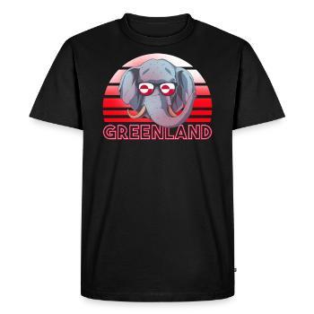 Greenland - Men's Premium Organic T-Shirt - black - Front - Nico (187cm)