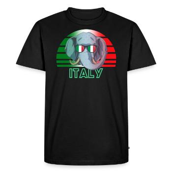 Italie - T-shirt Premium bio Homme - noir - Devant - Nico (187cm)
