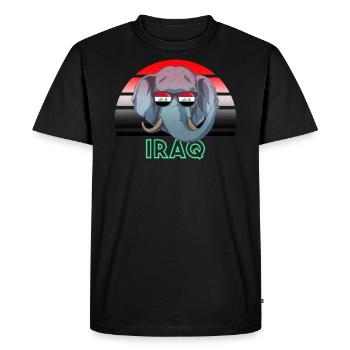 Irak - T-shirt Premium bio Homme - noir - Devant - Nico (187cm)