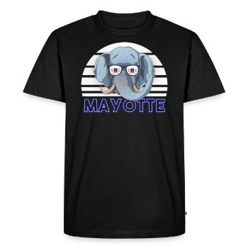 Mayotte - Men's Premium Organic T-Shirt - black - Front - Nico (187cm)