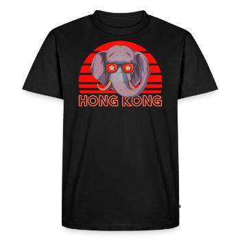 Hong Kong - T-shirt Premium bio Homme - noir - Devant - Nico (187cm)