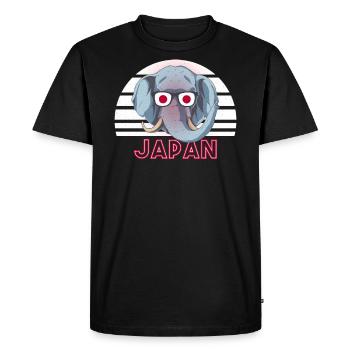 Japon - T-shirt Premium bio Homme - noir - Devant - Nico (187cm)