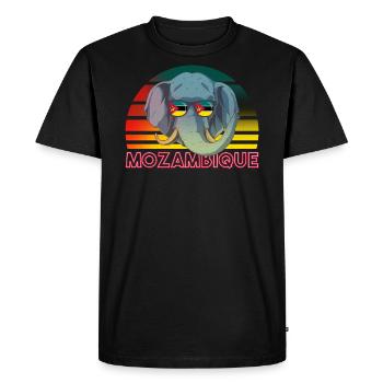 Mozambique - T-shirt Premium bio Homme - noir - Devant - Nico (187cm)