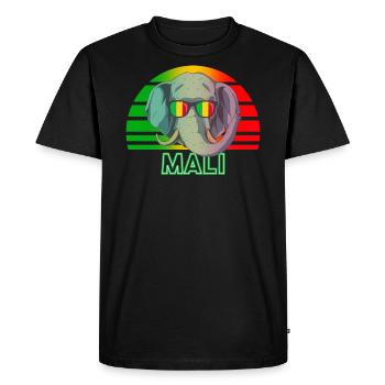 Mali - T-shirt Premium bio Homme - noir - Devant - Nico (187cm)