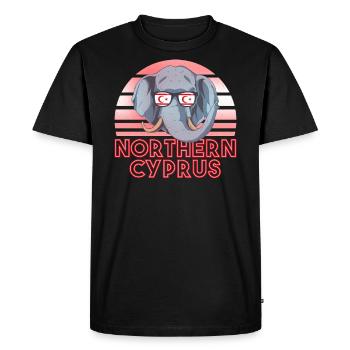Northern Cyprus - Men's Premium Organic T-Shirt - black - Front - Nico (187cm)