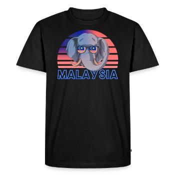 Malaisie - T-shirt Premium bio Homme - noir - Devant - Nico (187cm)