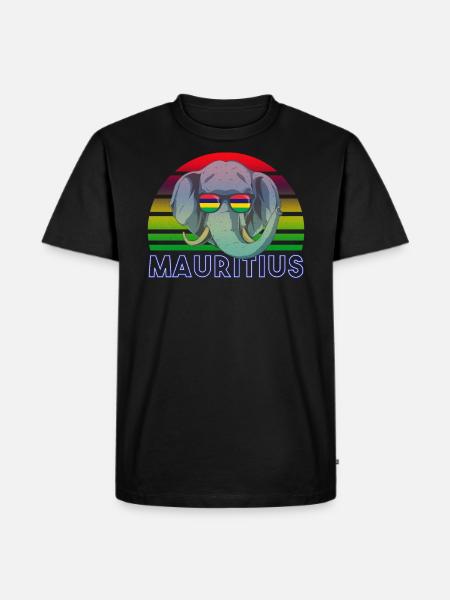 Mauritius - Men's Premium Organic T-Shirt - black