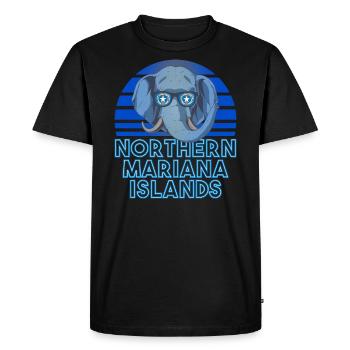 Northern Mariana Islands - Men's Premium Organic T-Shirt - black - Front - Nico (187cm)