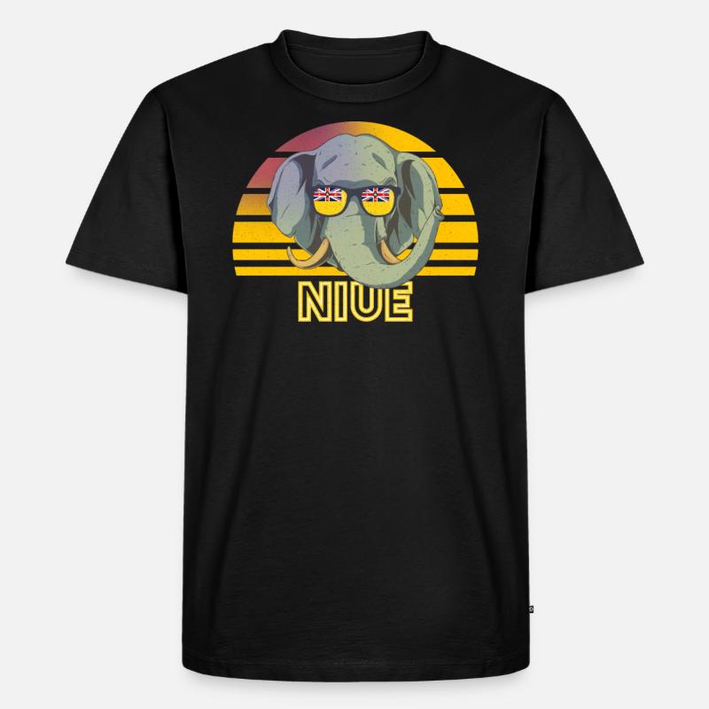 Niue - Männer Premium Bio T-Shirt - Schwarz