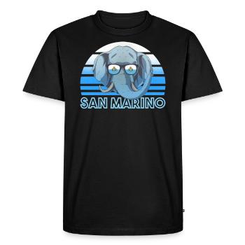 Saint-Marin - T-shirt Premium bio Homme - noir - Devant - Nico (187cm)
