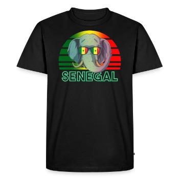 Sénégal - T-shirt Premium bio Homme - noir - Devant - Nico (187cm)