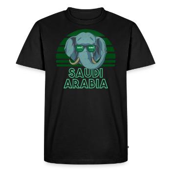 Saudi Arabia - Men's Premium Organic T-Shirt - black - Front - Nico (187cm)
