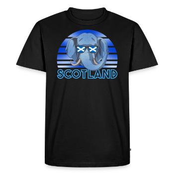 Ecosse - T-shirt Premium bio Homme - noir - Devant - Nico (187cm)