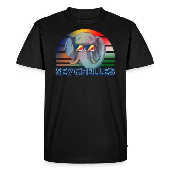 Seychelles - T-shirt Premium bio Homme - noir - Devant - Nico (187cm)