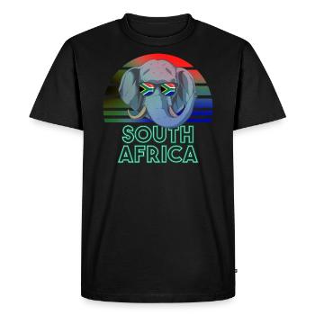 Afrique du Sud - T-shirt Premium bio Homme - noir - Devant - Nico (187cm)