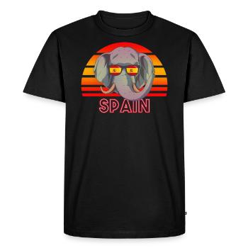 Spain - Men's Premium Organic T-Shirt - black - Front - Nico (187cm)