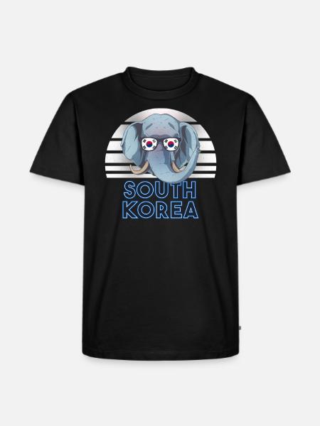 South Korea - Men's Premium Organic T-Shirt - black