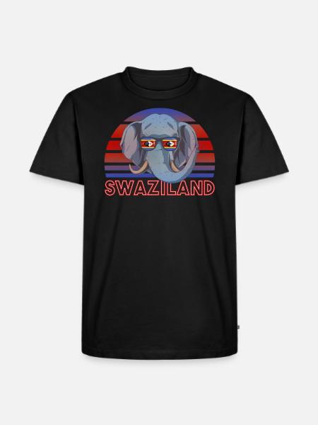 Swasiland - Männer Premium Bio T-Shirt - Schwarz